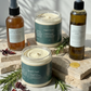 Complete LCO Kit, hair spray, leave-in, hair butter and hair oil by Organic Finish, styled photo 2