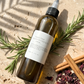 Maximum Strength Hair Oil 4oz, herbal scalp oil by Organic Finish, styled photo 2