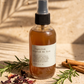 Nourish Me Now Hair Spray with rosemary, clove and cinnamon by Organic Finish, styled photo 2