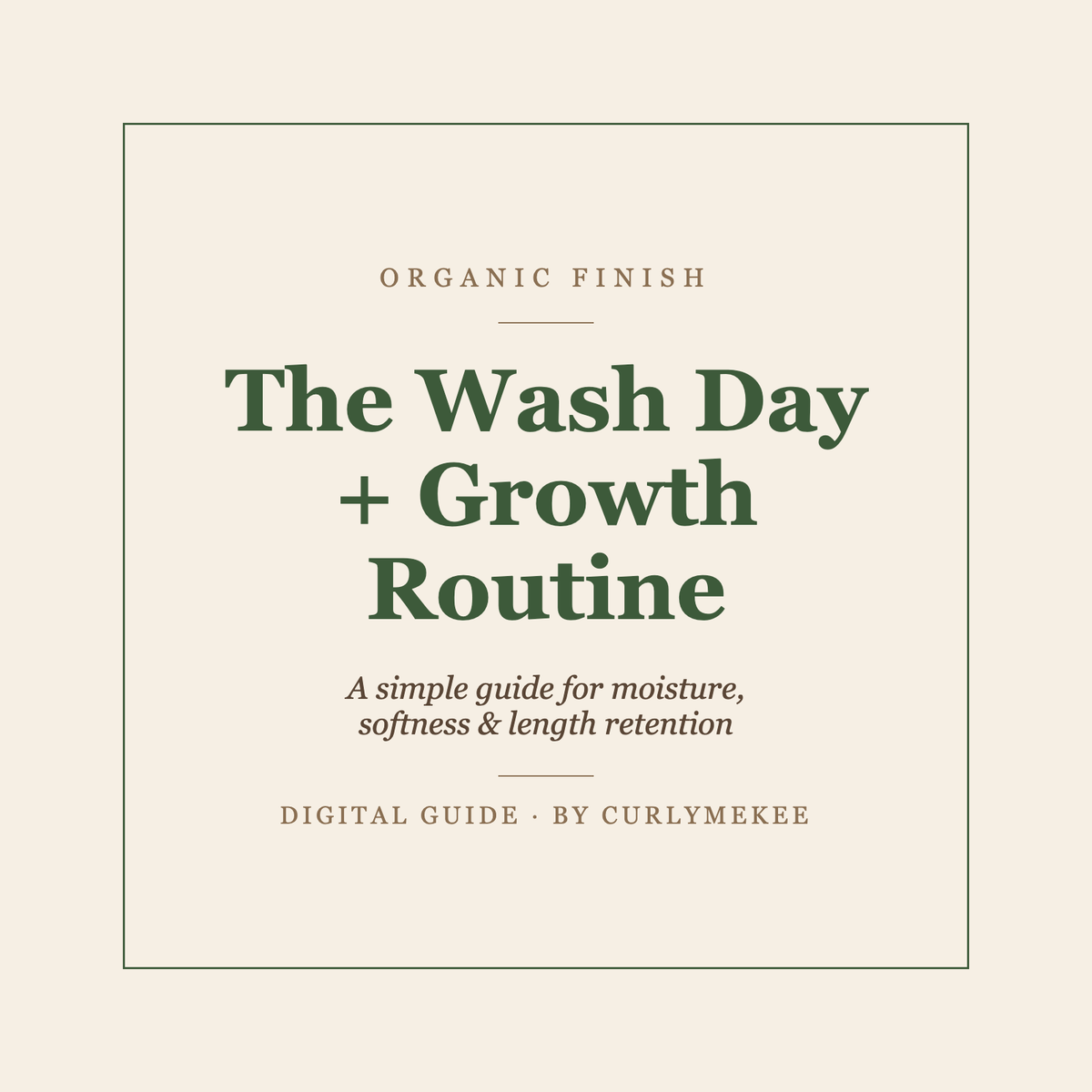 The Wash Day + Growth Routine digital guide cover